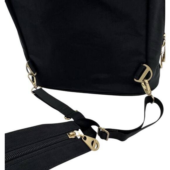 Baggallini Naples Backpack Convertible RFID Blocking Black Travel Lightweight - Picture 4 of 12